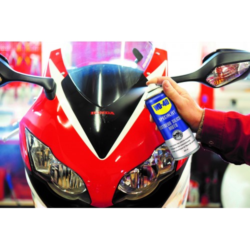 WD-40 Specialist Moto Abrillantador de plásticos y gomas 400ml